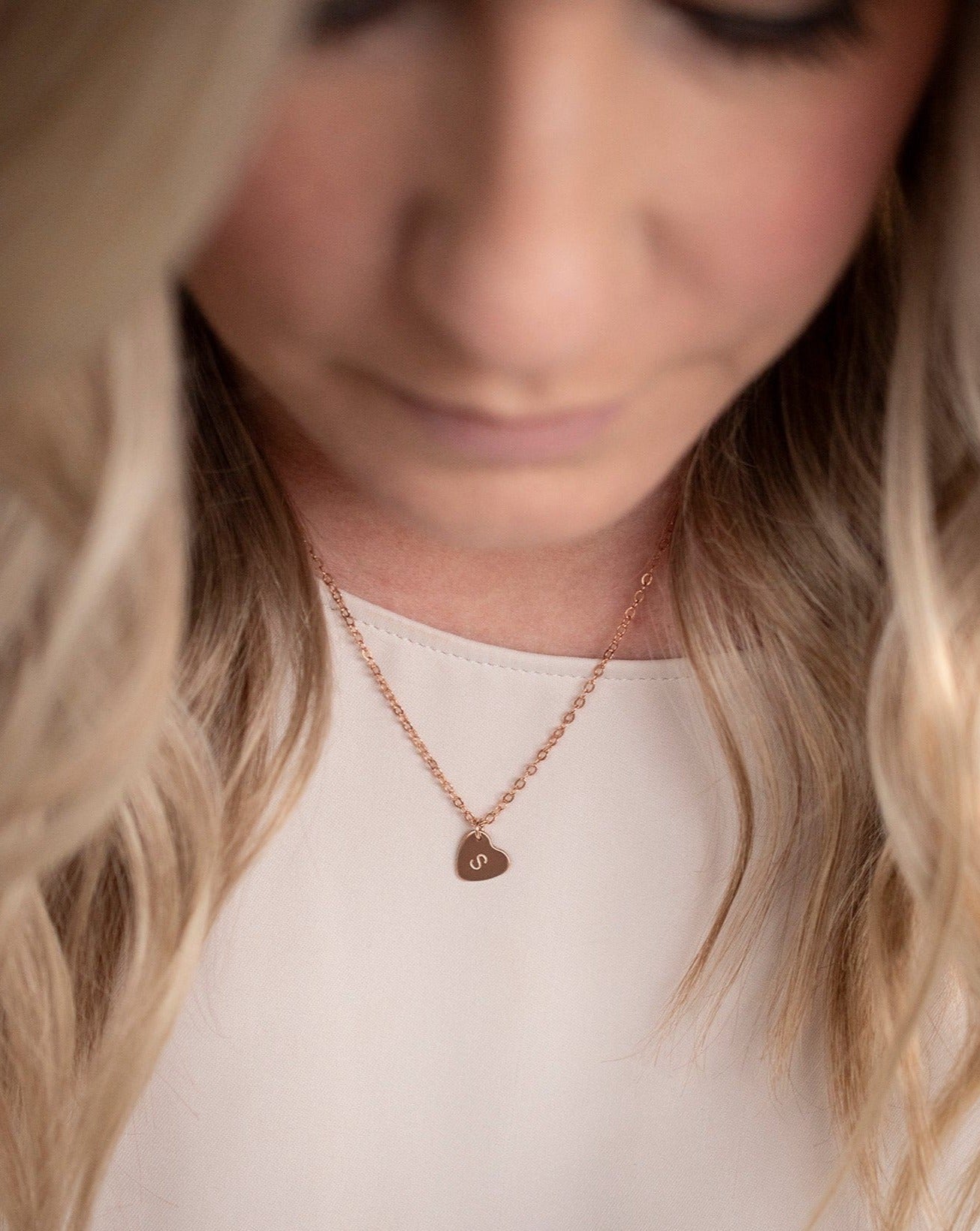 Heart Disc Necklace