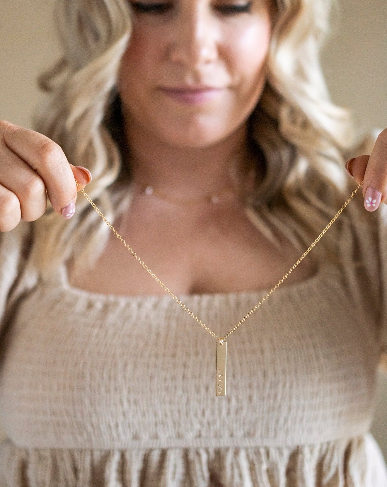 Vertical Bar Necklace