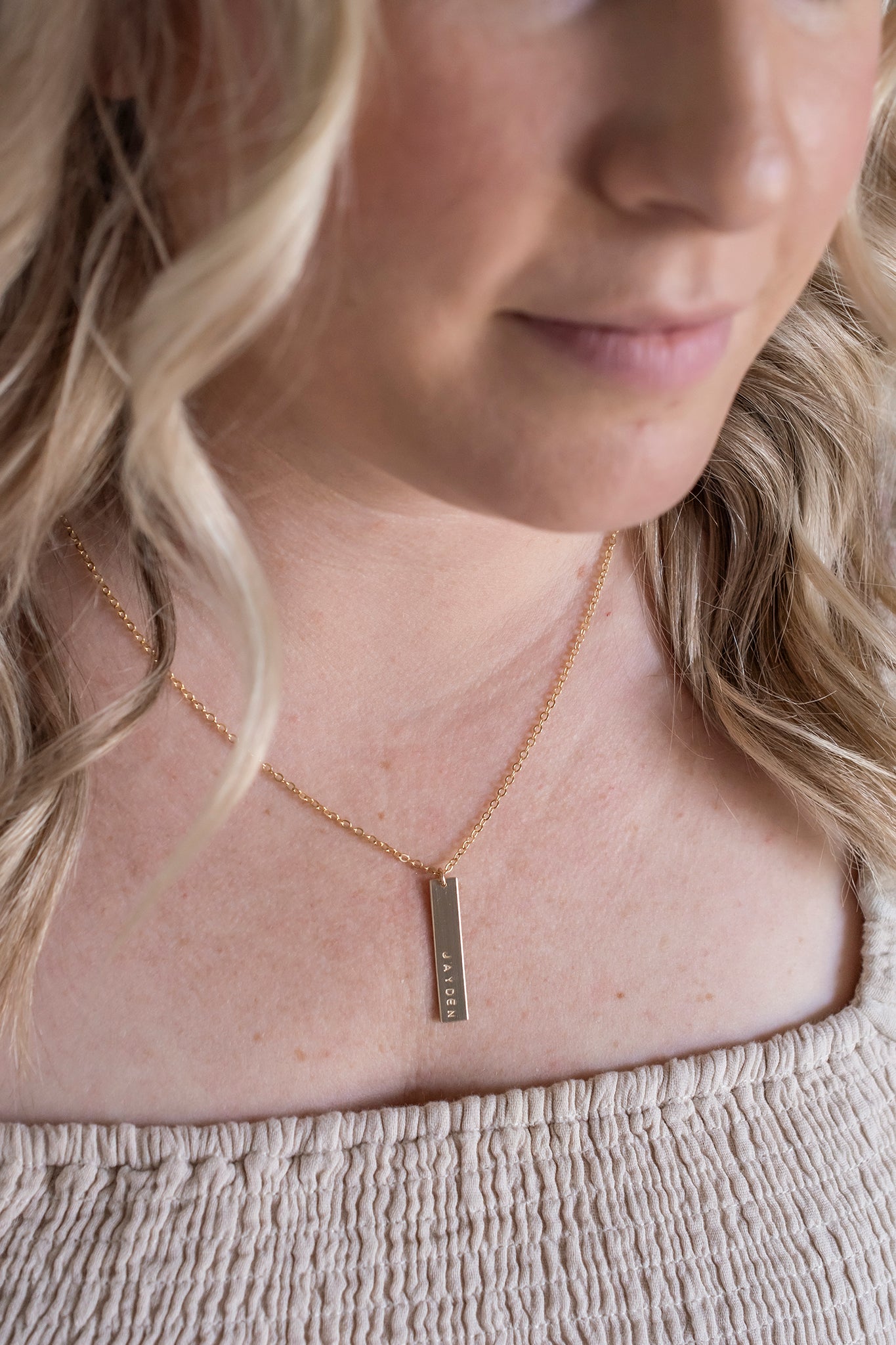 Vertical Bar Necklace