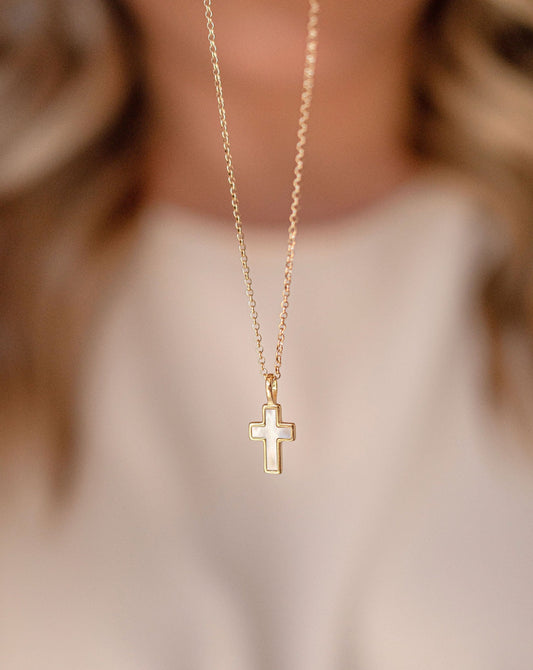 Pearl Cross Necklace