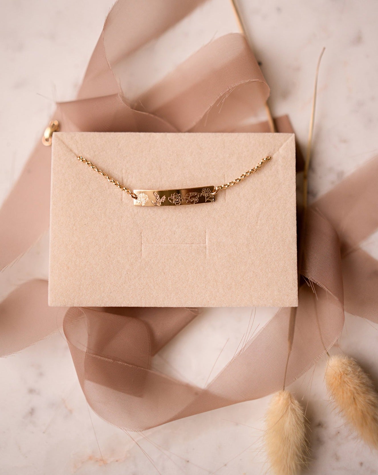 Floral Bar Bracelet