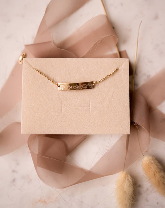 Floral Bar Bracelet