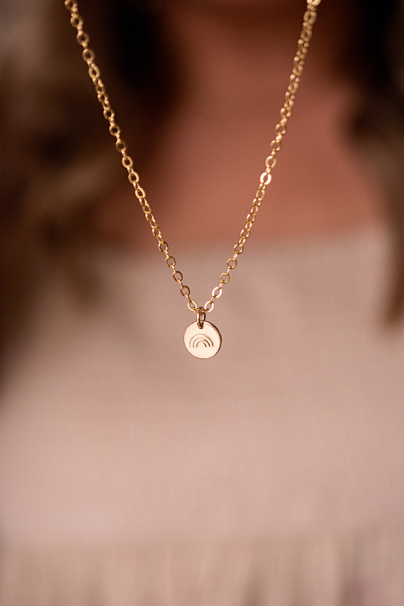 8mm Disc Necklace