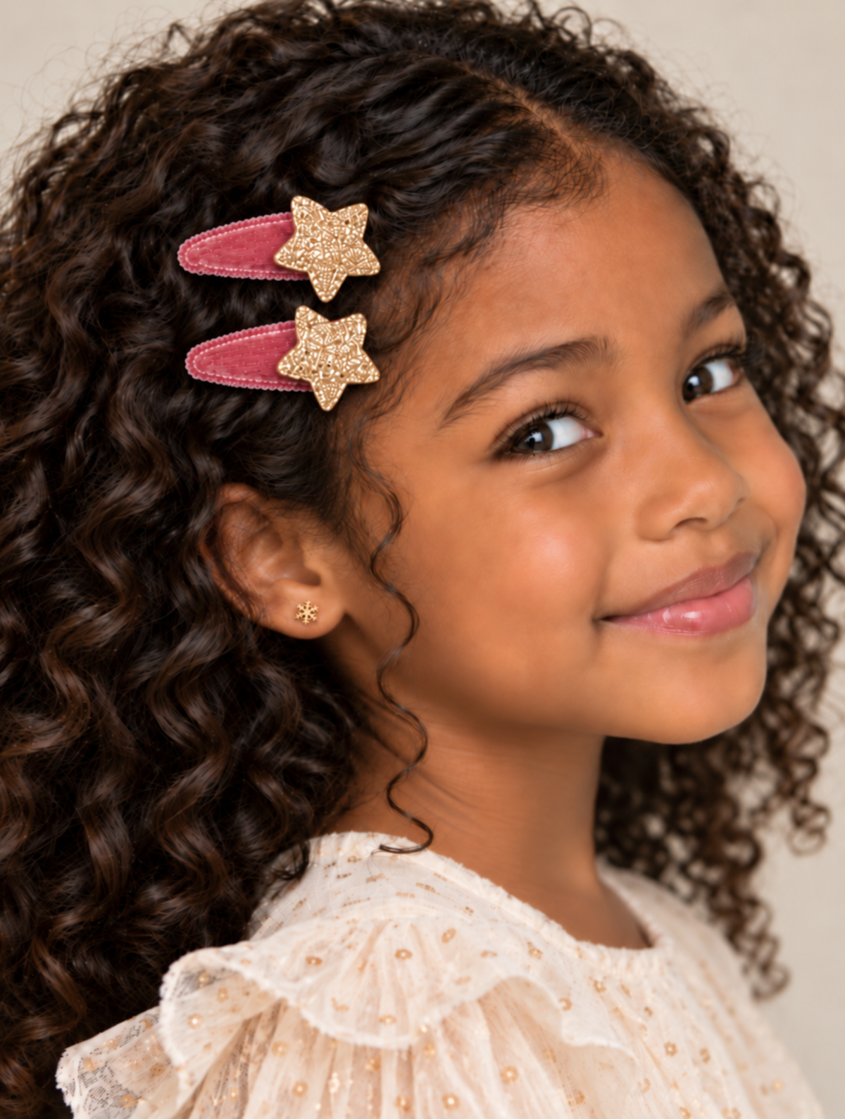 Velvet Star Hair Clips