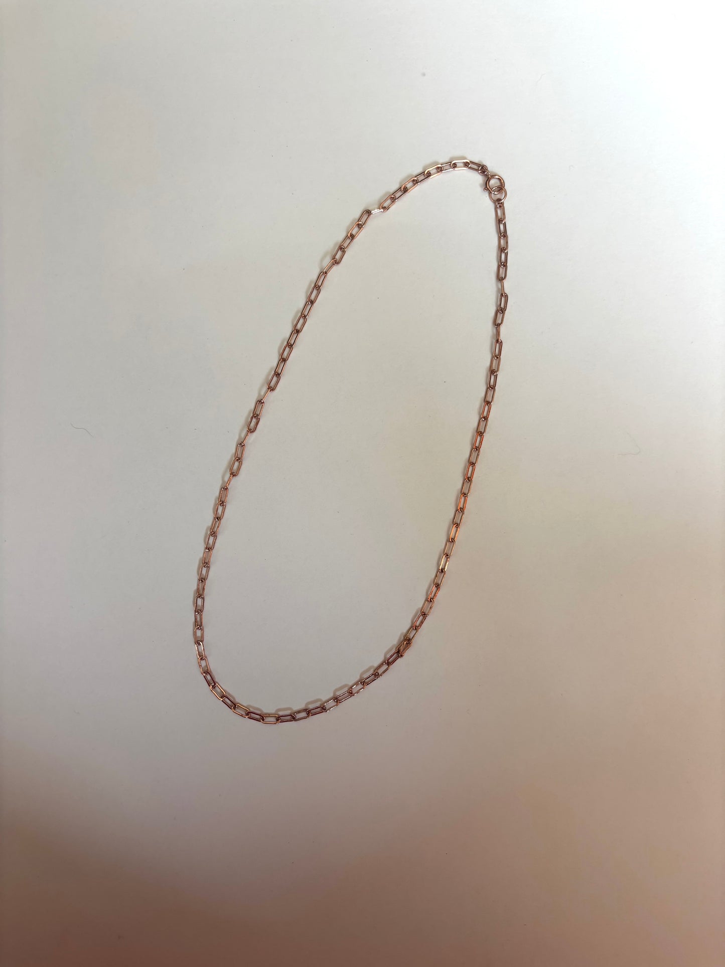 Rose Gold Paperclip Necklace