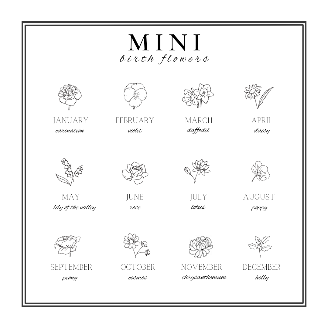 Mini Birth Flower Stacker