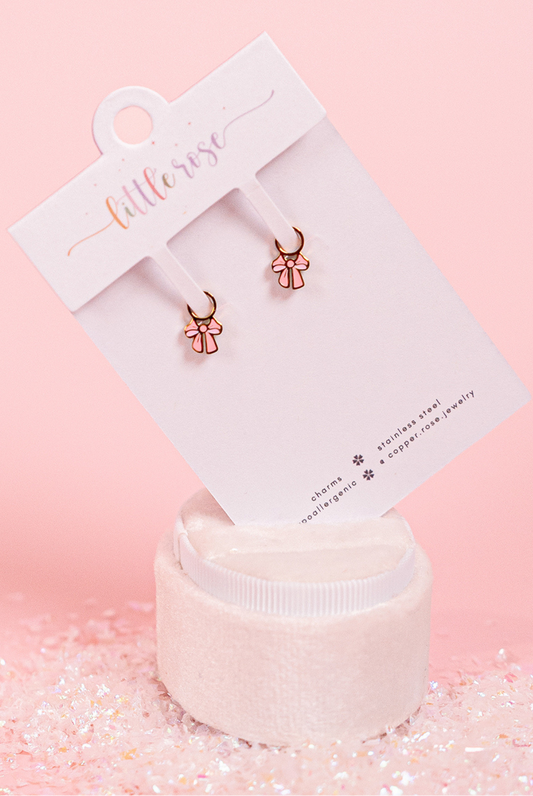 Pink Bow Charm