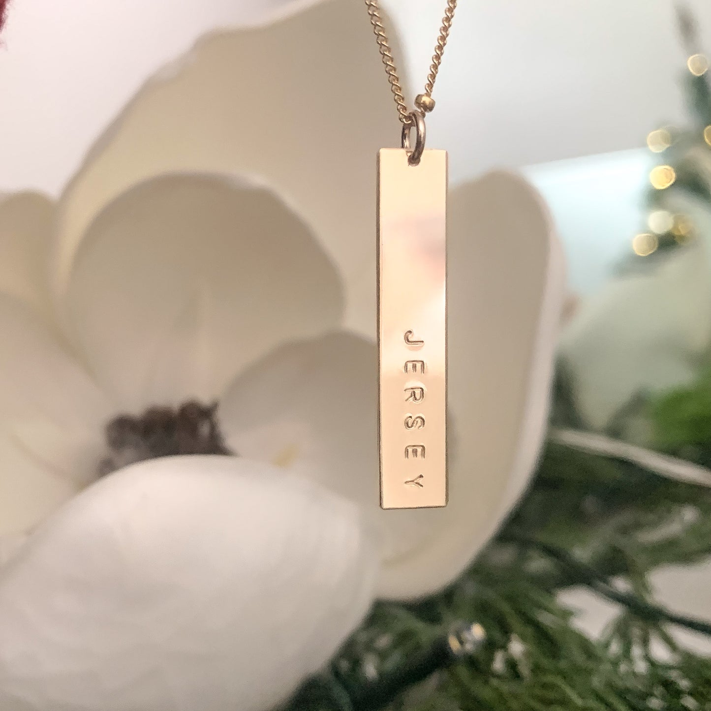 Vertical Bar Necklace