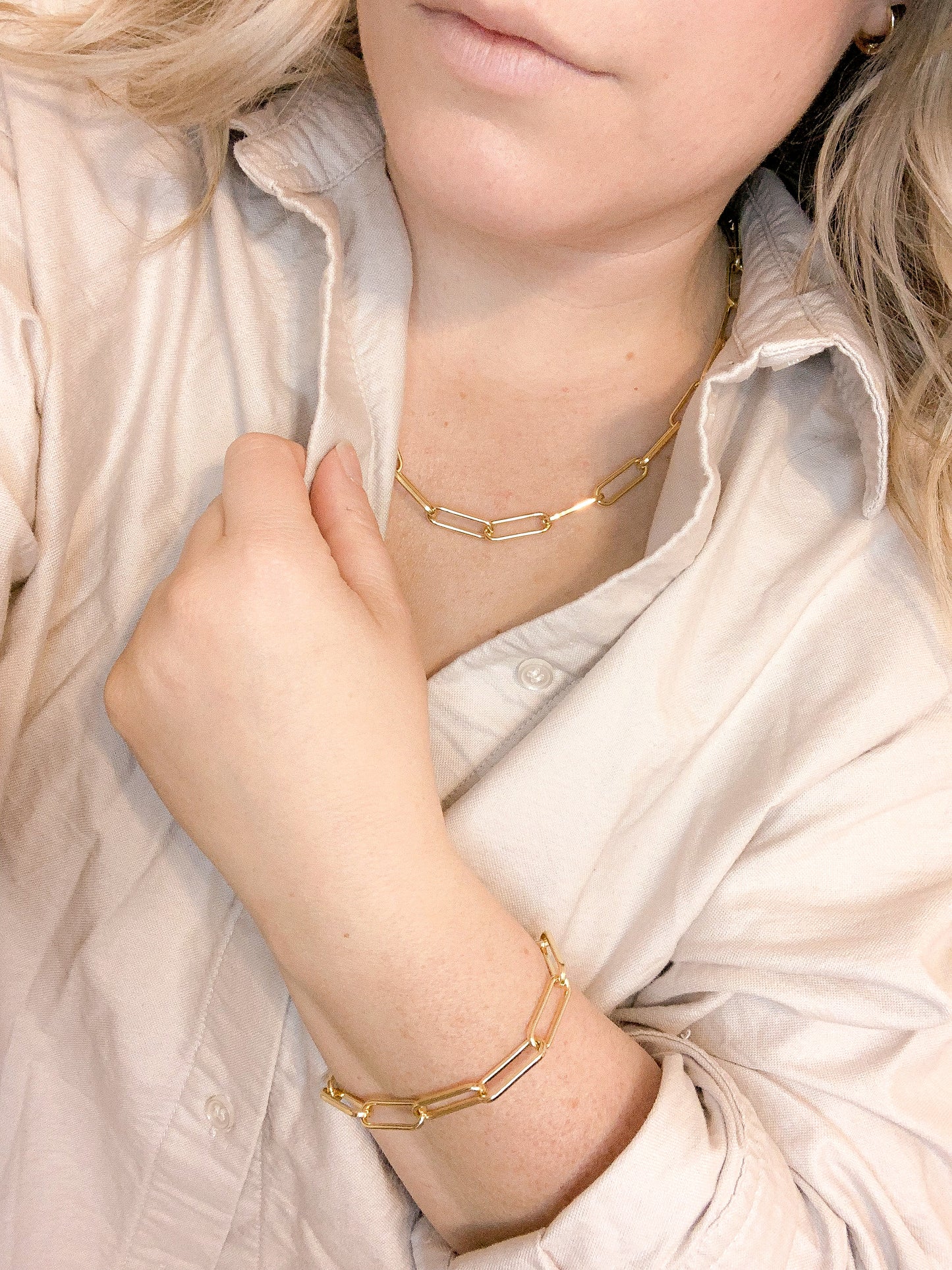 Bold Paperclip Bracelet