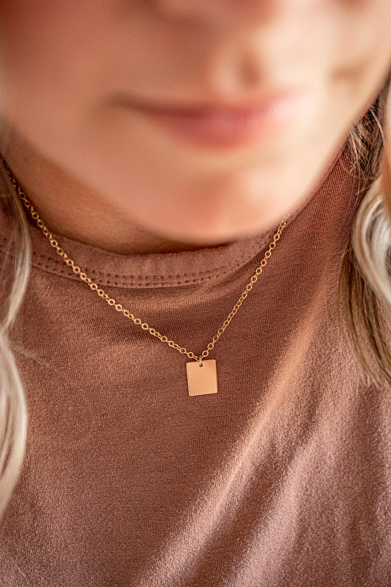 Mini Rectangle Necklace