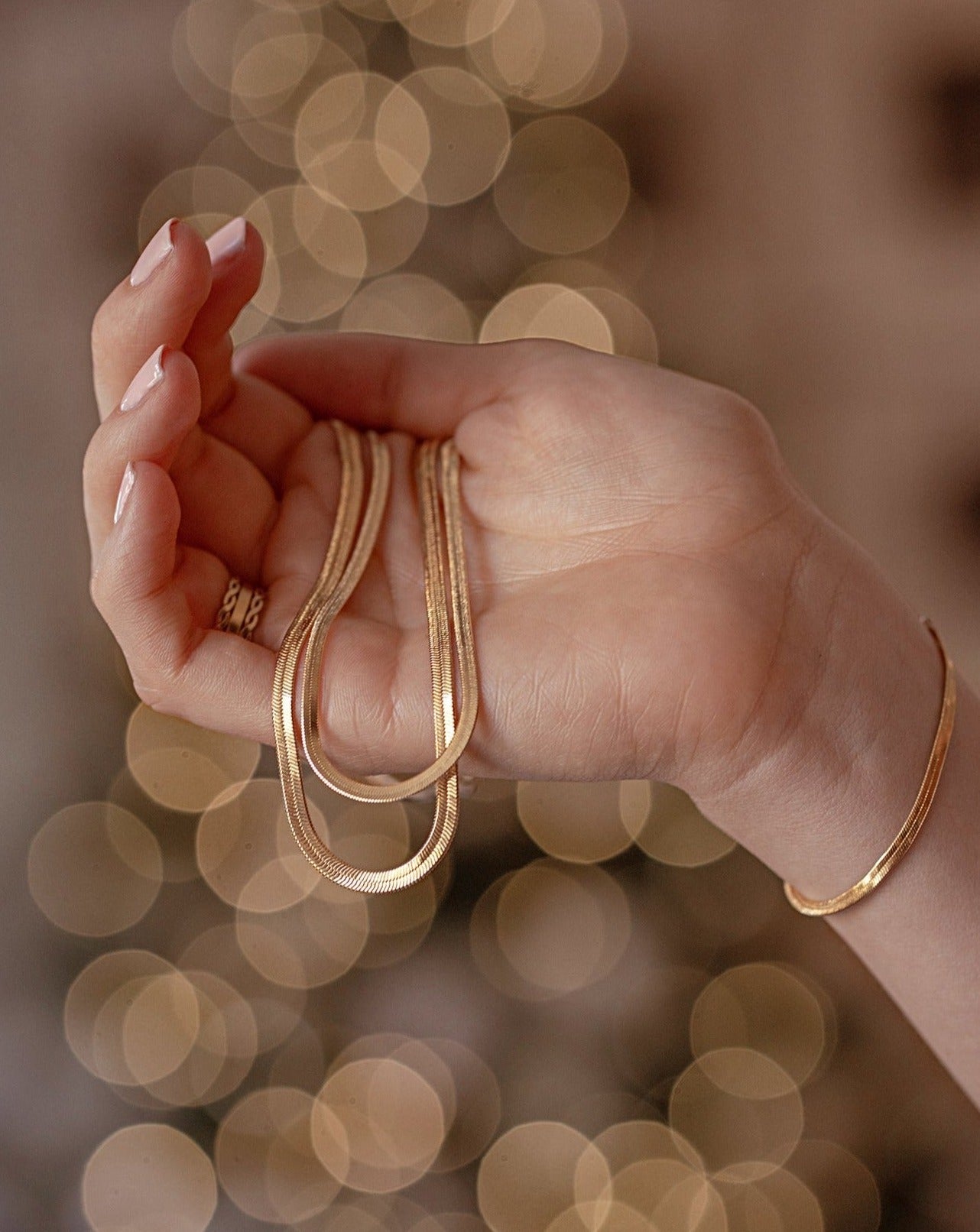 Vintage Herringbone Necklace