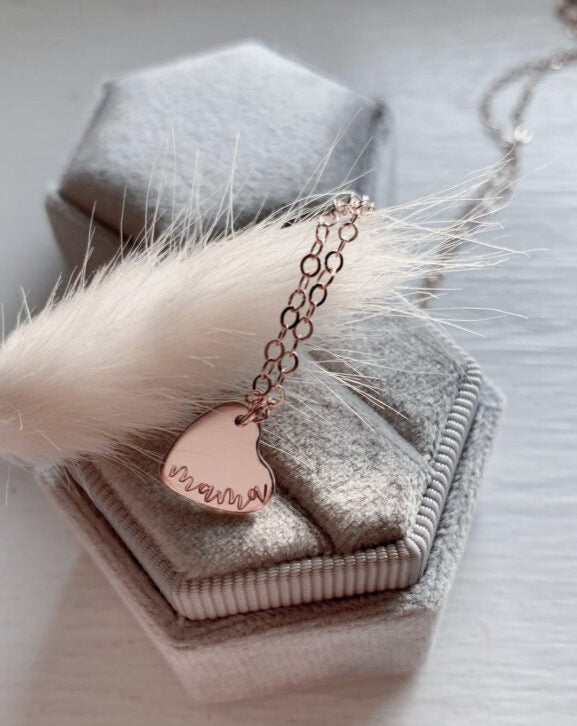 Heart Disc Necklace