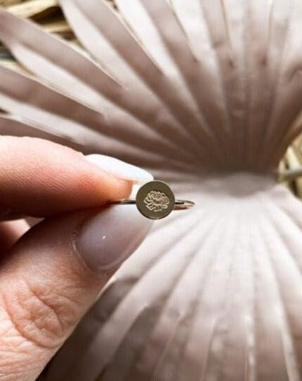 Mini Birth Flower Ring