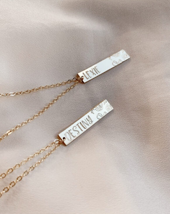 Vertical Bar Necklace