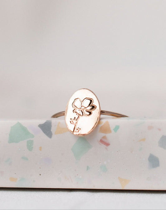 Birth Flower Ring