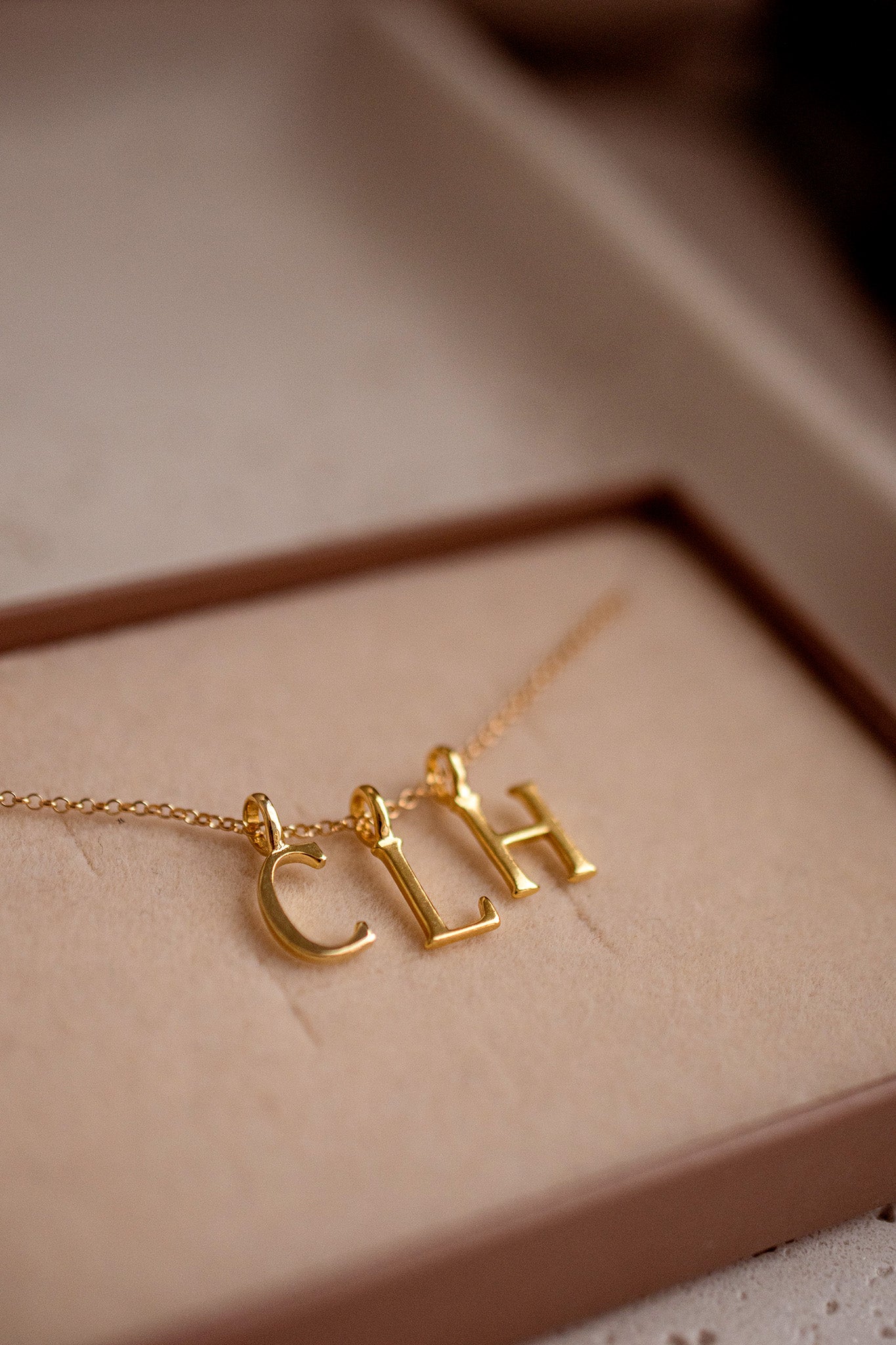 Letter Charm Necklaces