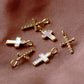 CZ Cross Charm Necklace