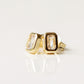 Bezeled Baguette Studs