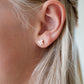 Pink Bow Studs