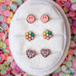 Rainbow Flower Studs