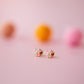 Pink Bow Studs