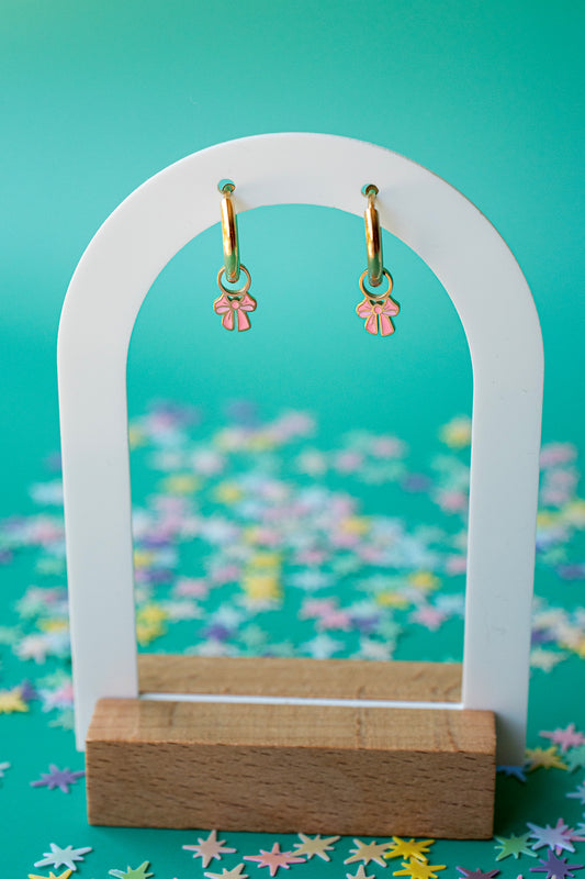Pink Bow Charm