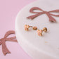 Pink Bow Studs