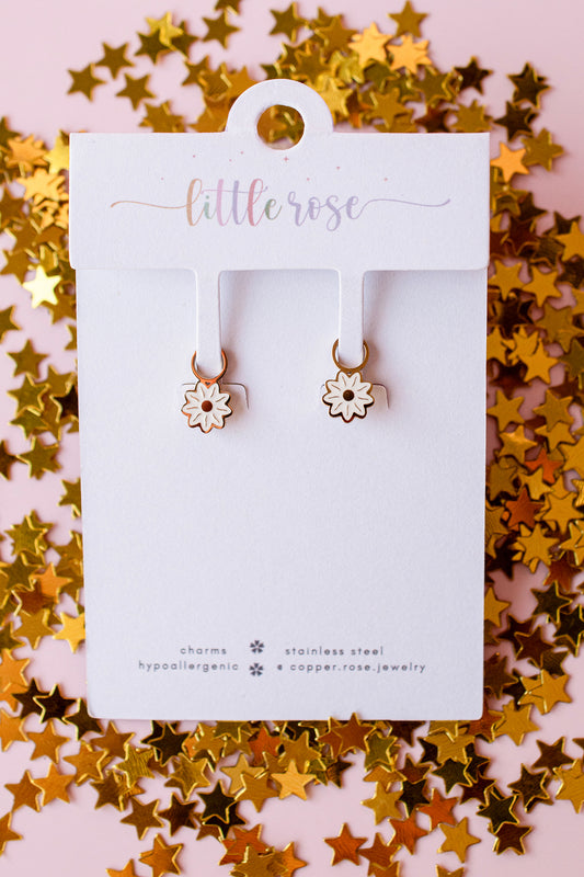 White Flower Charm