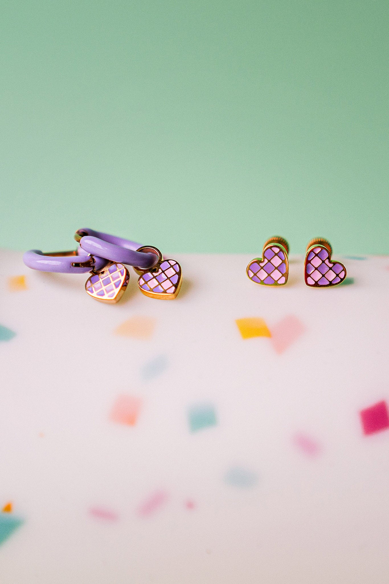 Colourful Enamel Hoops