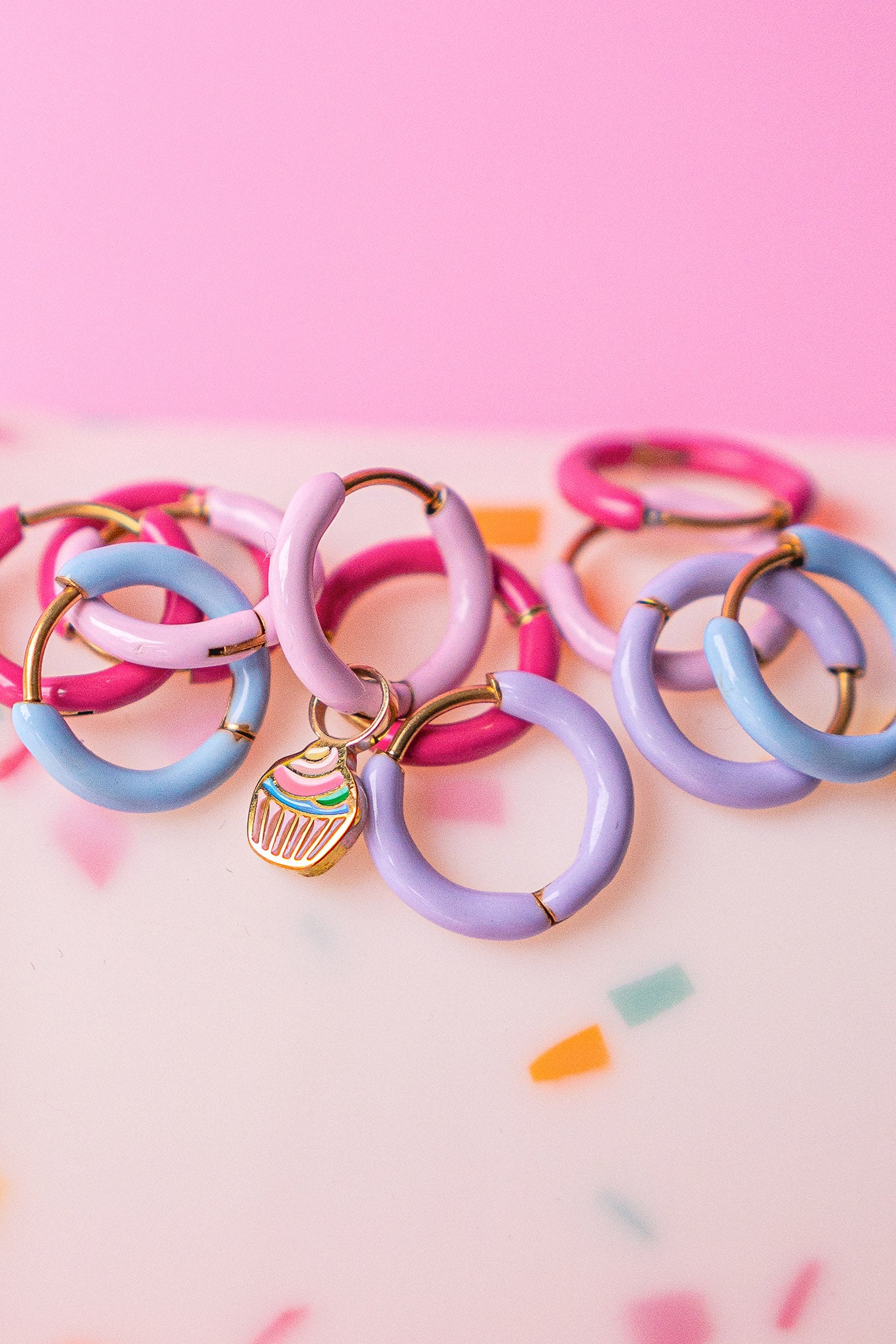 Colourful Enamel Hoops