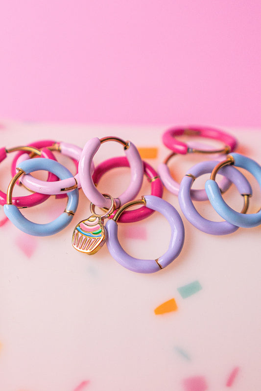 Colourful Enamel Hoops