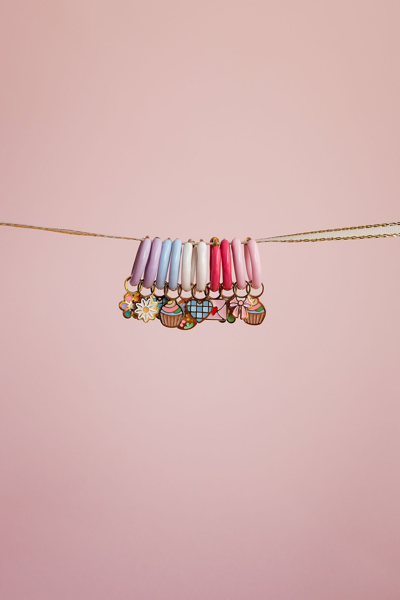 Colourful Enamel Hoops