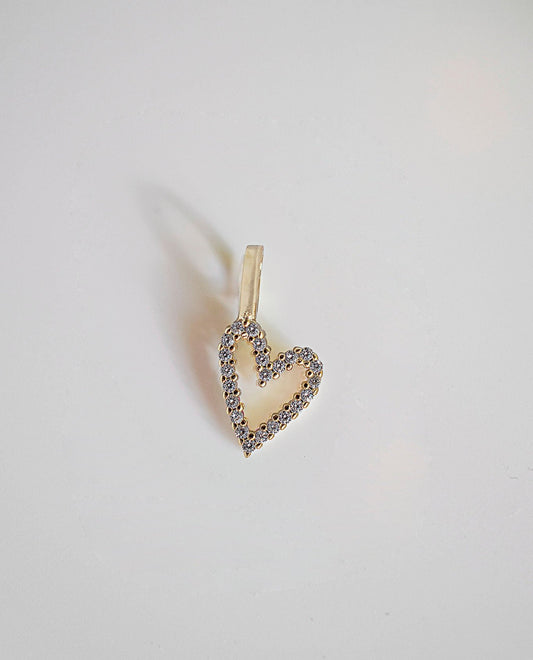 CZ Heart Charm