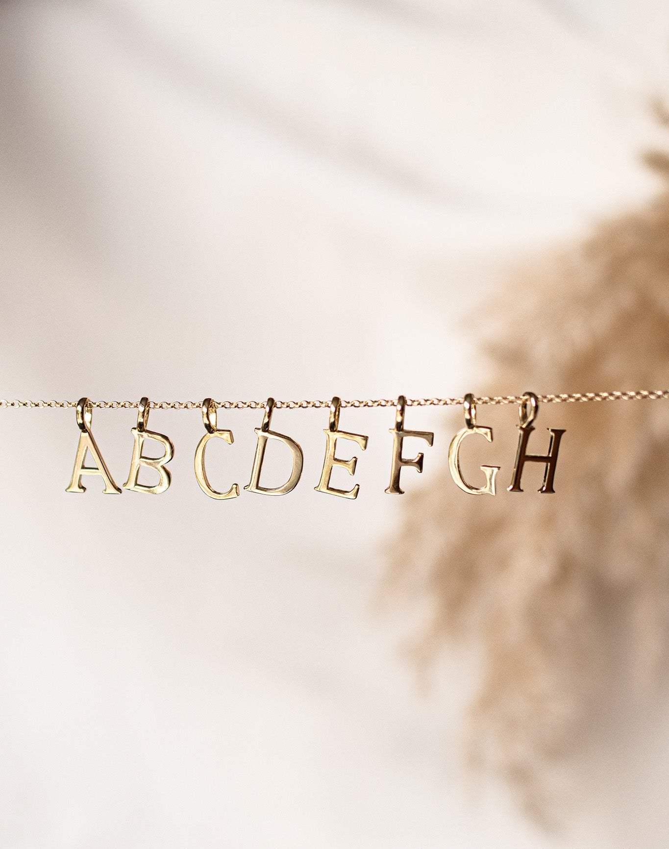 Letter Charm Necklaces