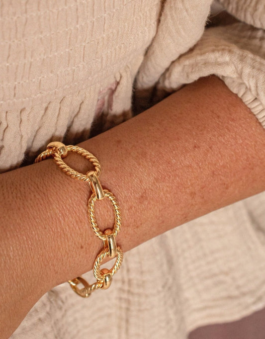 Twisted Oval Bracelet