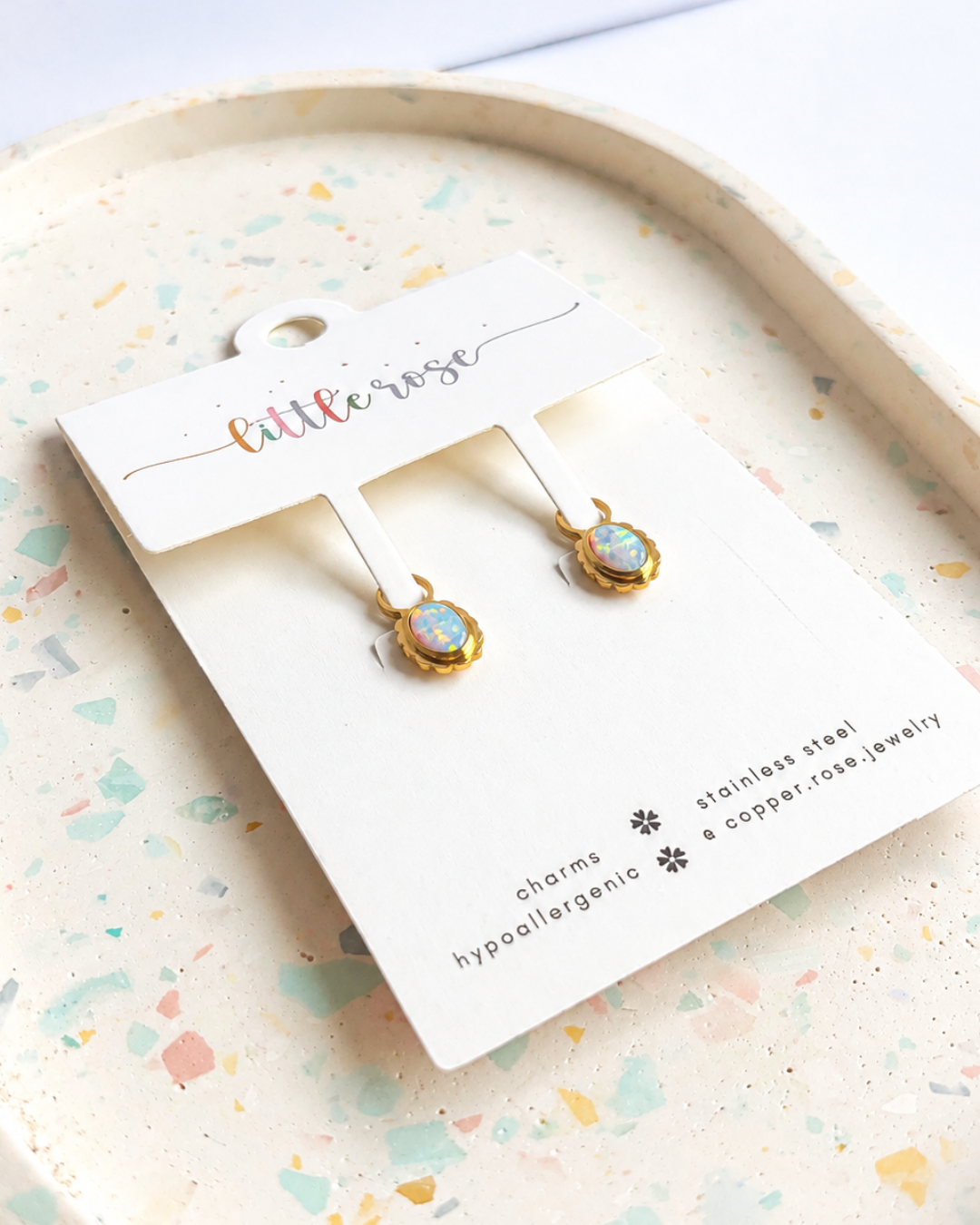 Anniversary Opal Charms