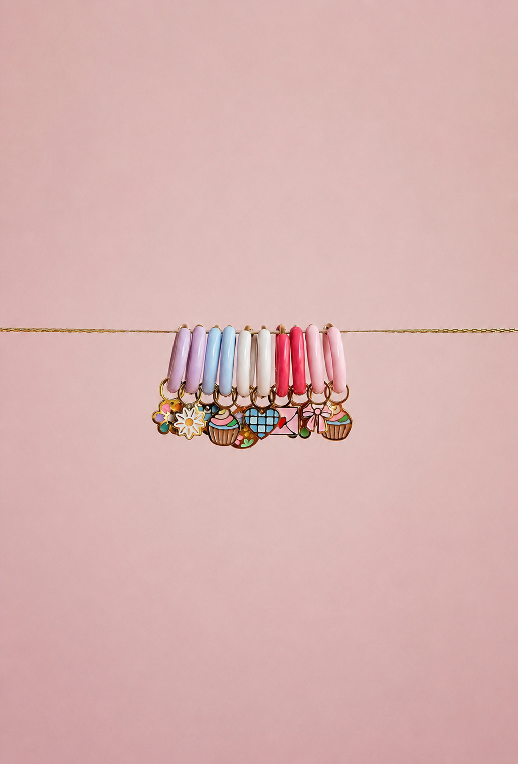 Colourful Enamel Hoops