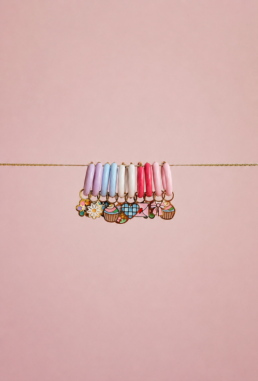 Colourful Enamel Hoops