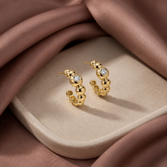 Bubble CZ Studs