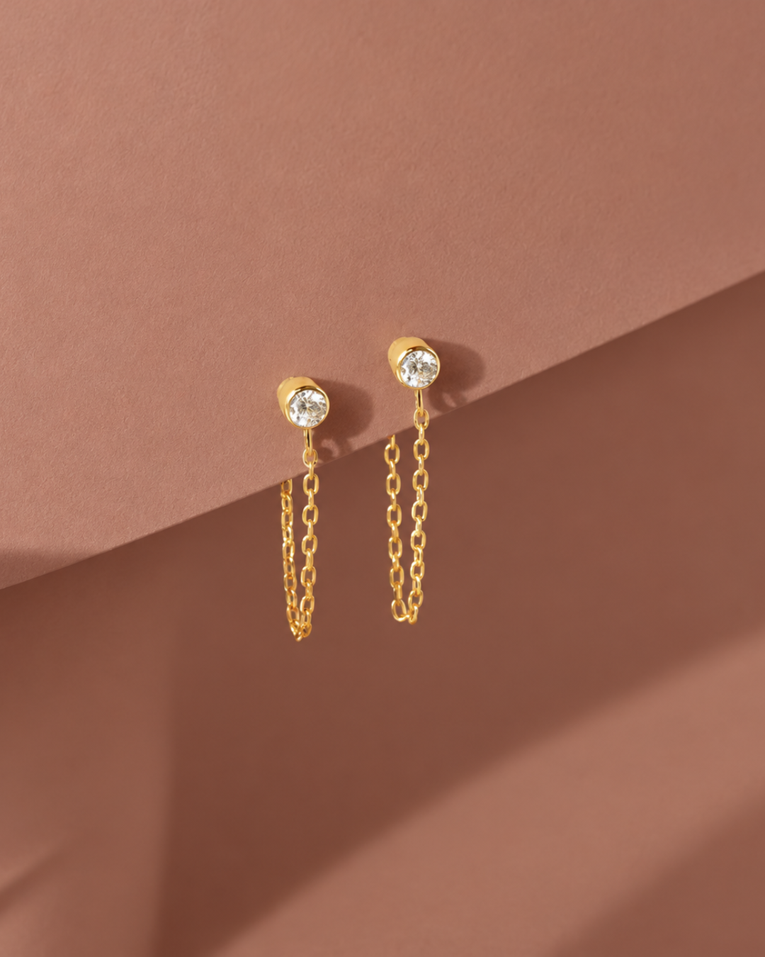 Celeste Chain Studs