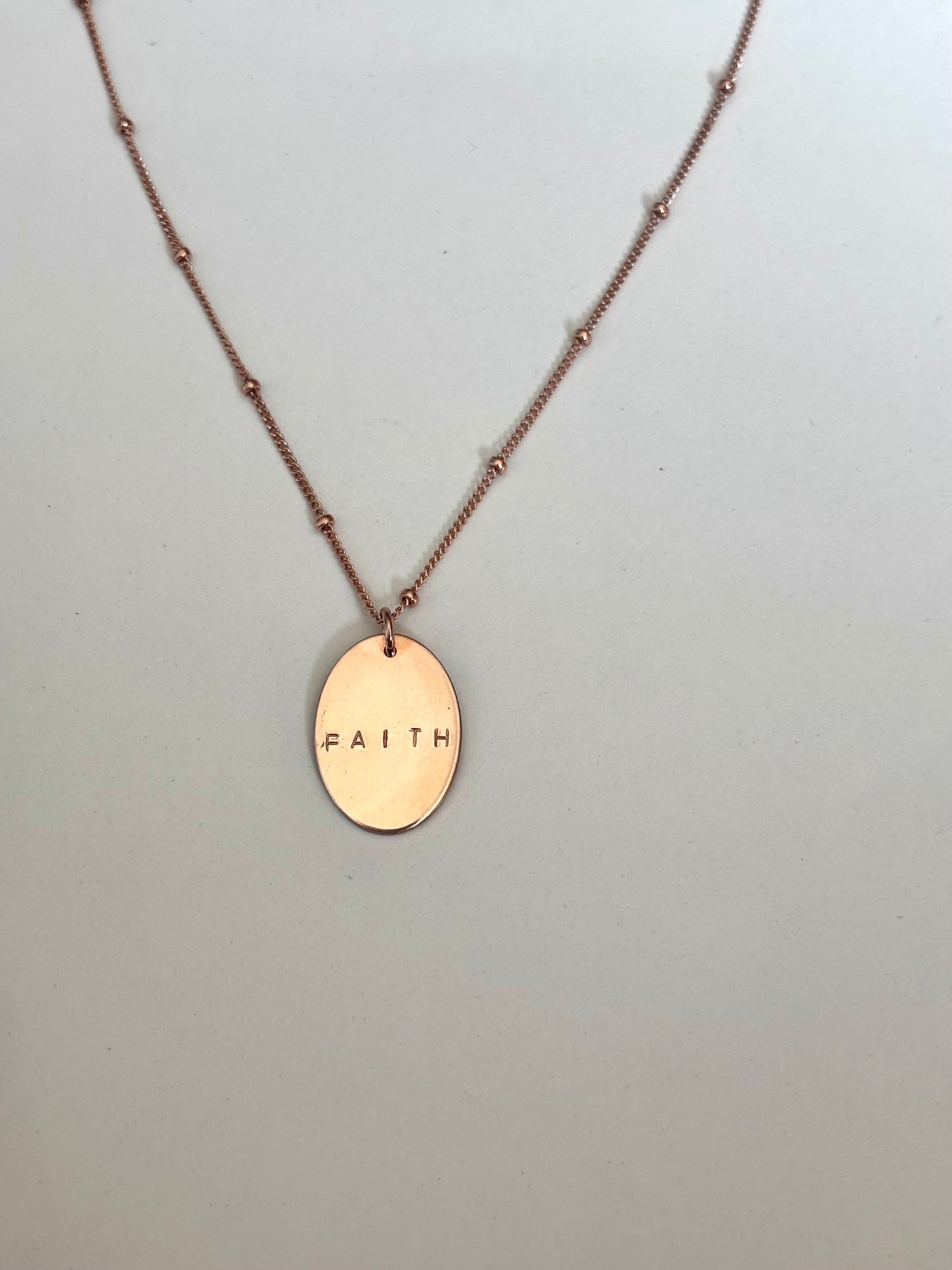 Faith: Grand Oval Necklace