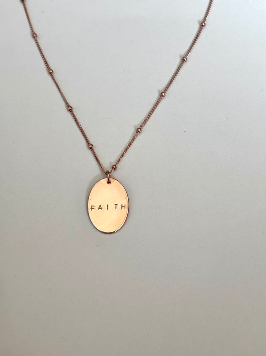 Faith: Grand Oval Necklace