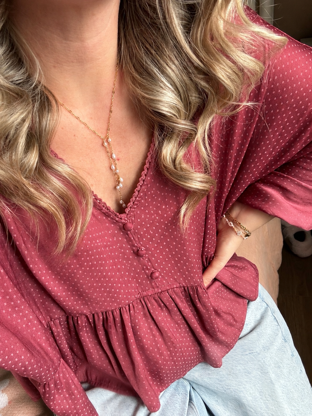 Pearl Lariat Necklace