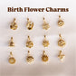 Birth Flower Charm Necklace