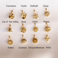 Birth Flower Charm Necklace