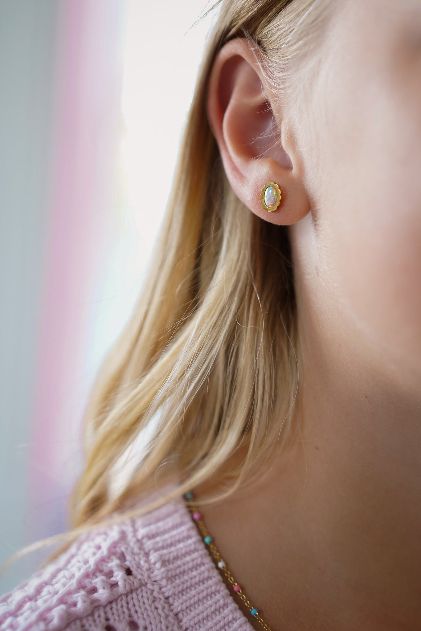 Anniversary Opal Studs