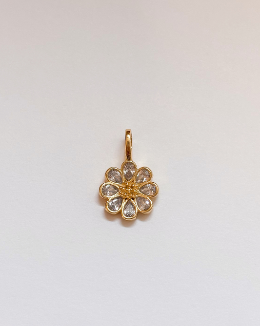 CZ Flower Charm