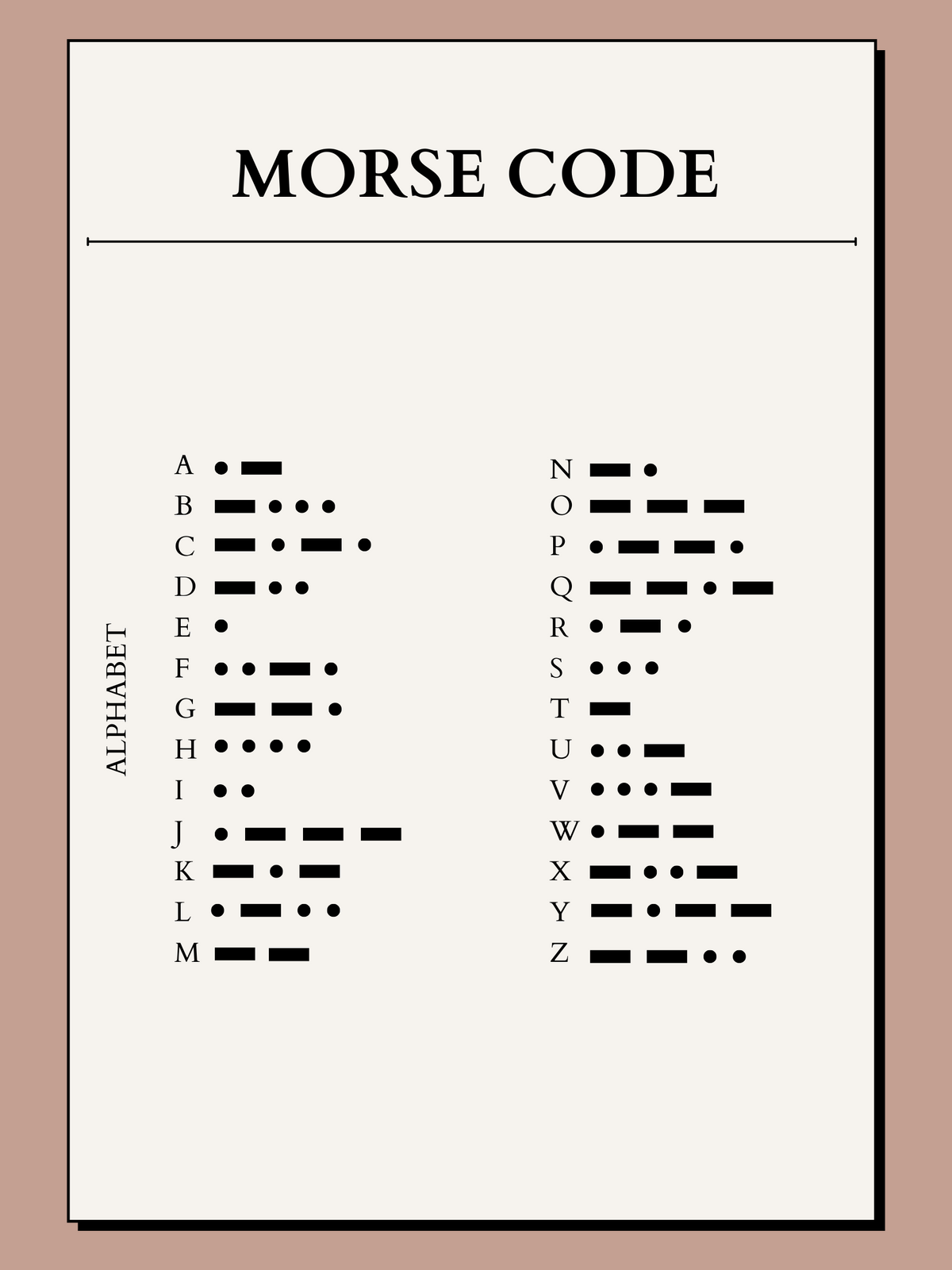 Morse Code Shop Copper Rose Jewelry