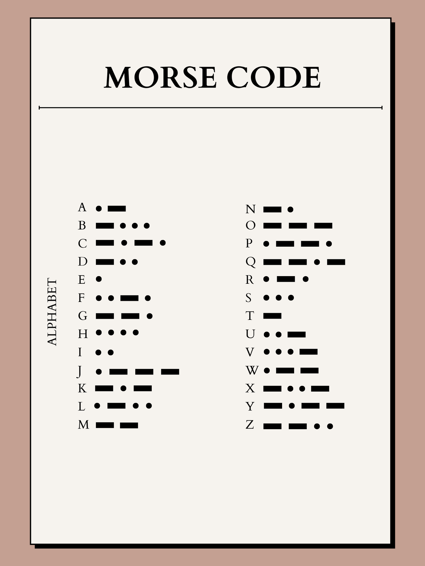 Morse Code Necklace