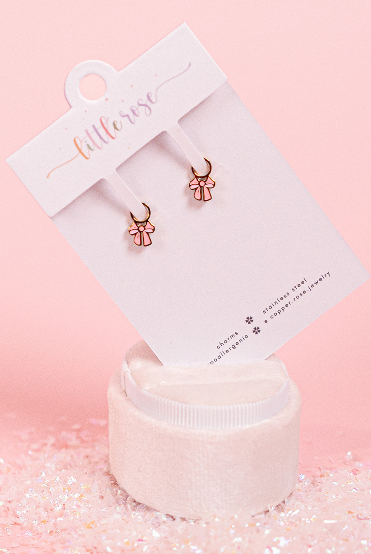Pink Bow Charm
